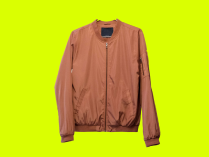 casaco marrom com ziper